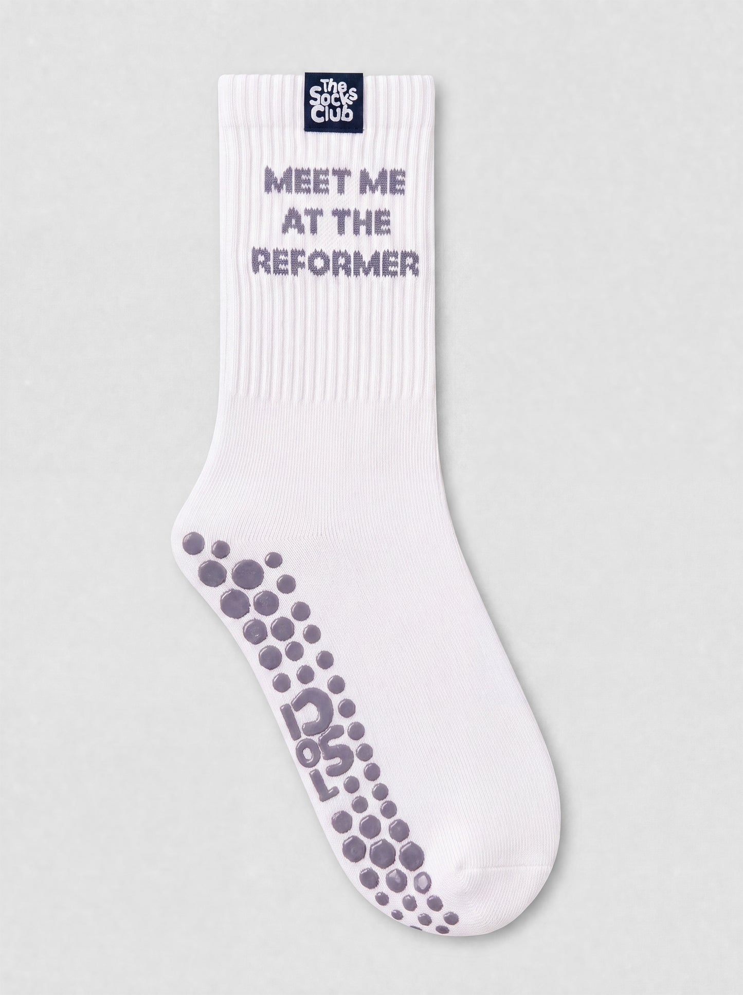 Meet Me At The Reformer - Pilates White Socks