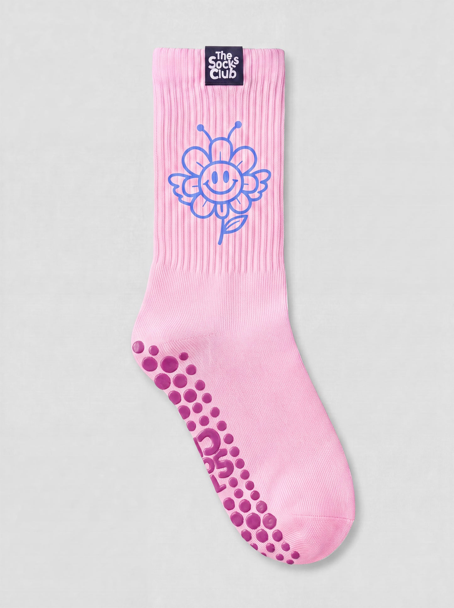 Happy Flower - Pilates Pink Socks