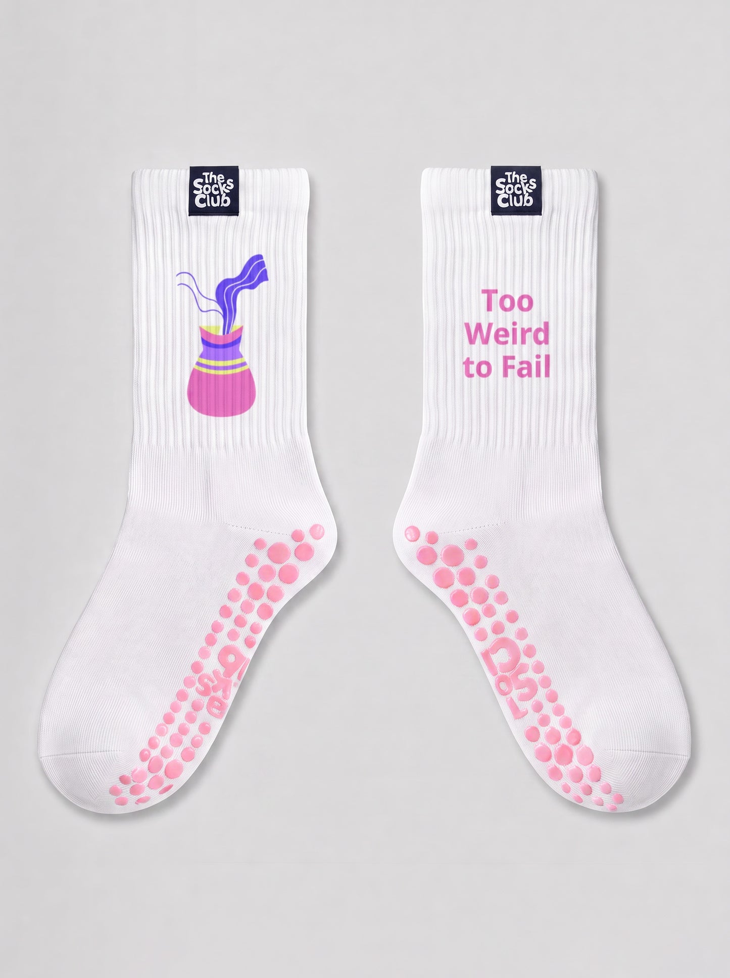Too Weird to Fail (Aquarius) - Pilates White Socks