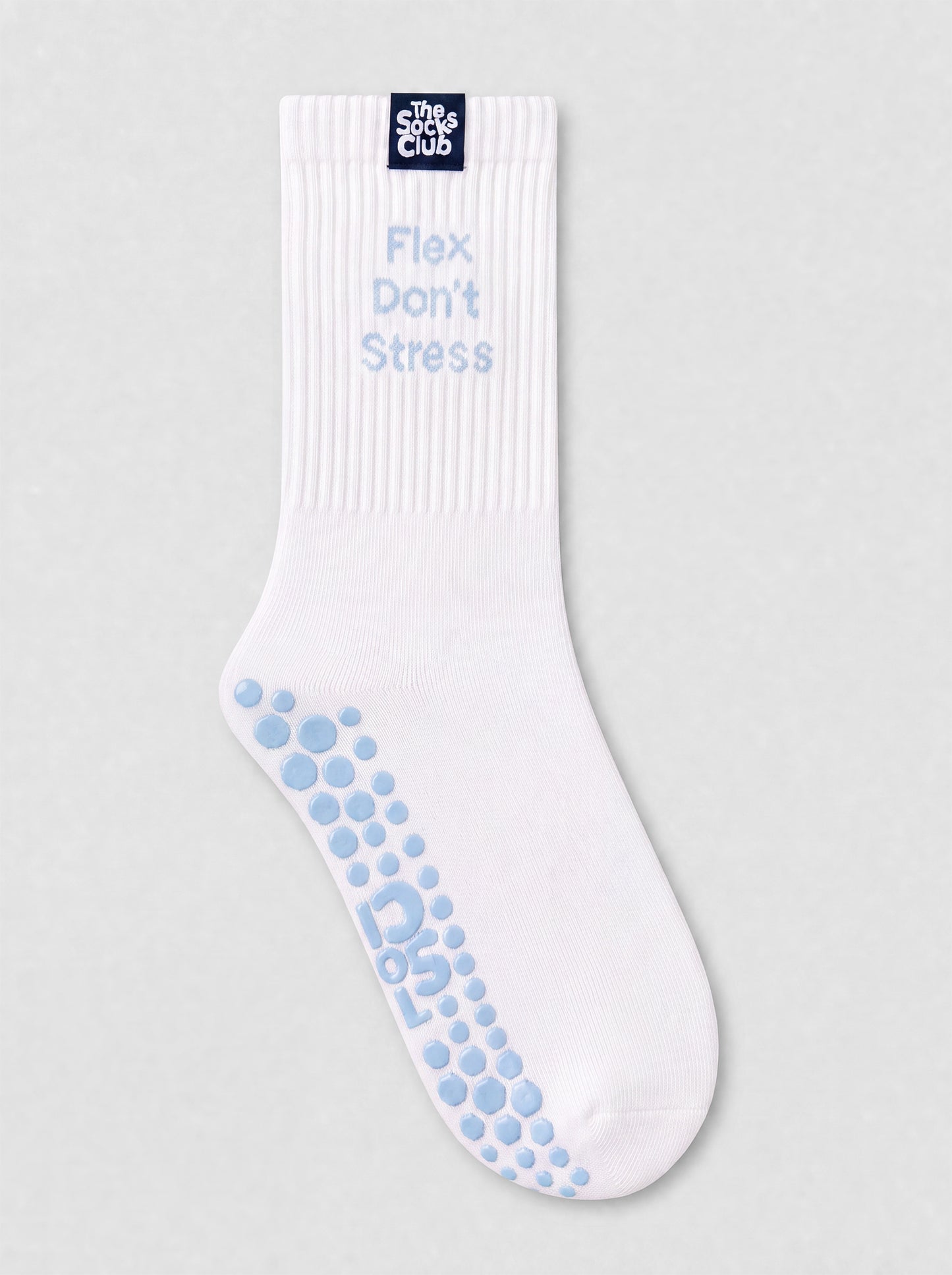 Last Flex Don’t Stress - Pilates White Socks