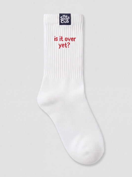 Is It Over Yet?  - Regular White Socks
