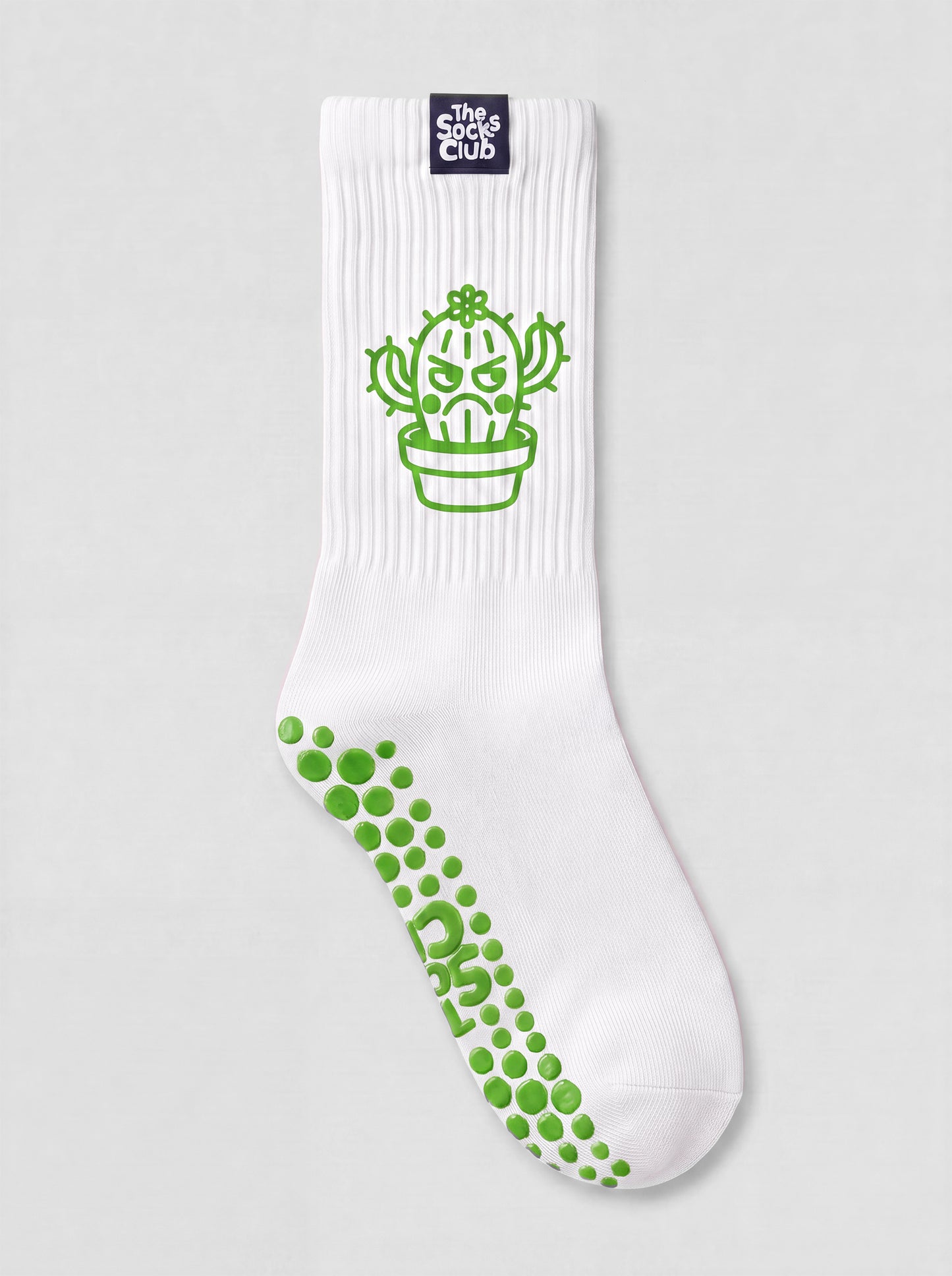 Angry Cactus - Pilates White Socks