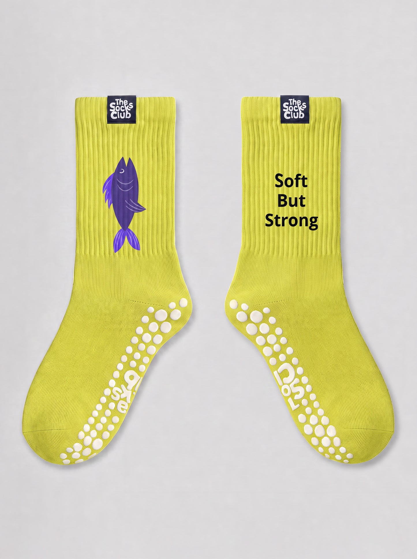 Soft But Strong (Pisces) - Pilates Olive Socks