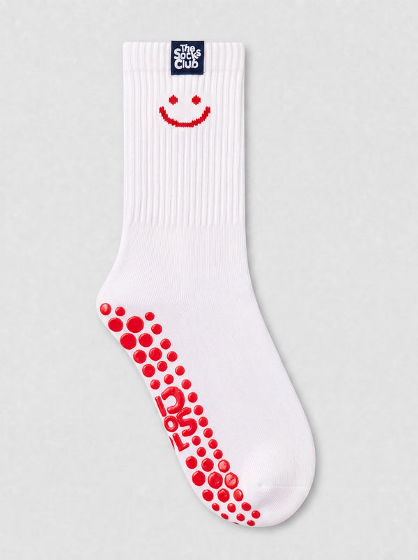 Smiley  - Pilates White Socks