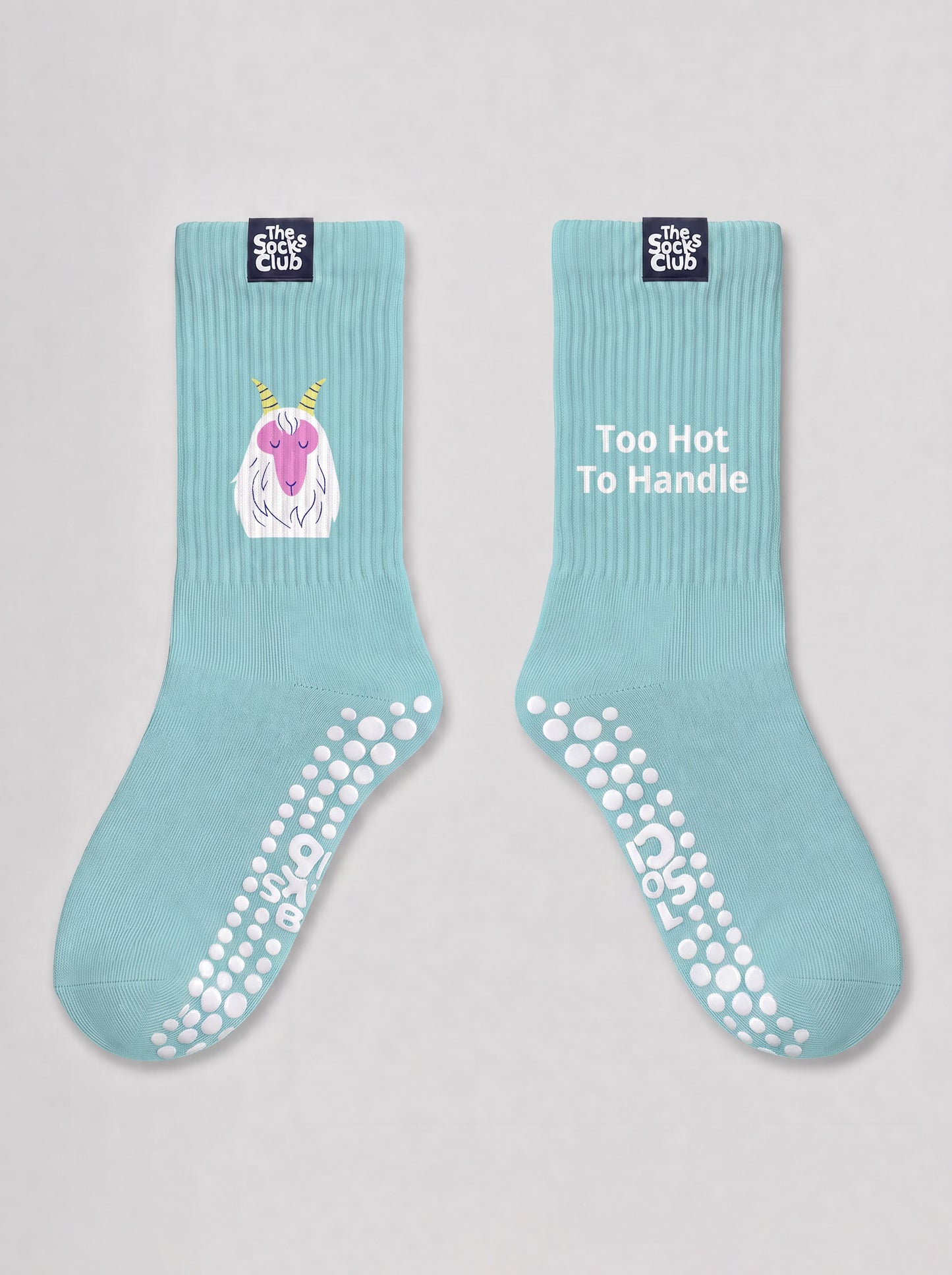 Too Hot to Handle (Aries) - Pilates Teal Socks