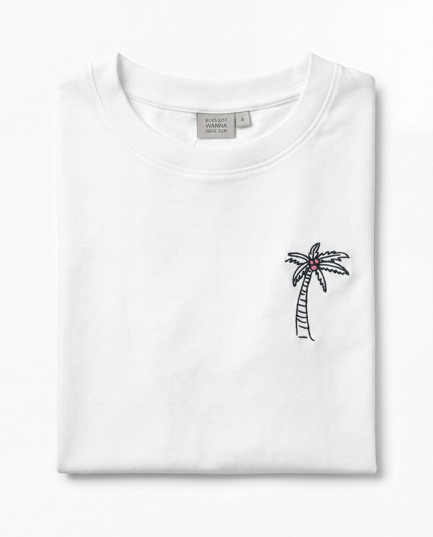 Palm Tree Tee – White