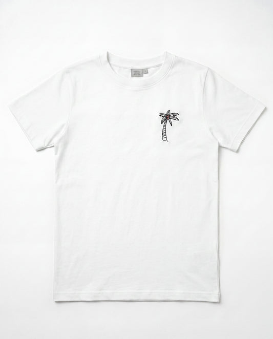 Palm Tree Tee – White