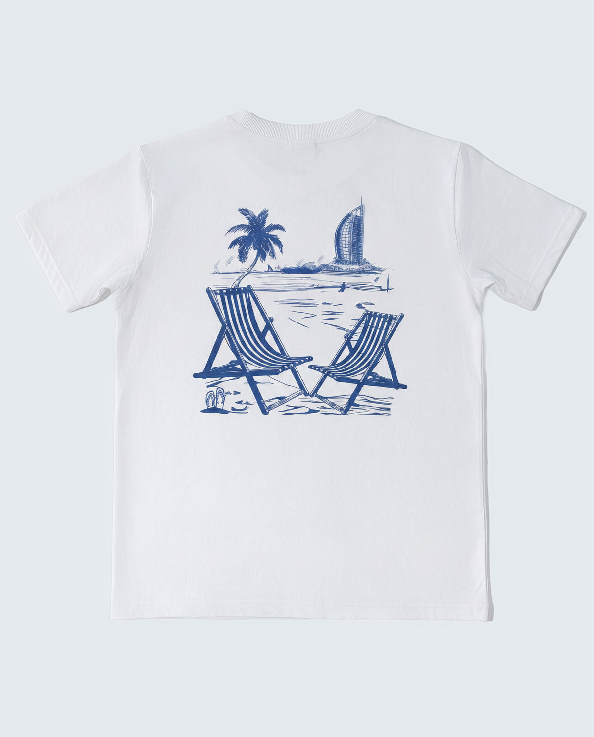 The Swim Club White Tee — Desert Deck