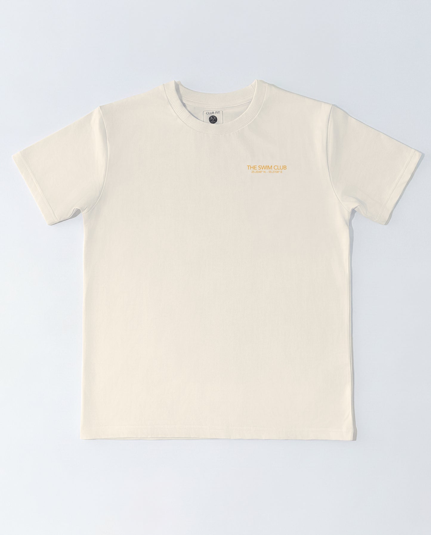 The Swim Club Beige Tee — Heat Mirage