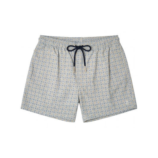 Sage Geometric Swim Shorts