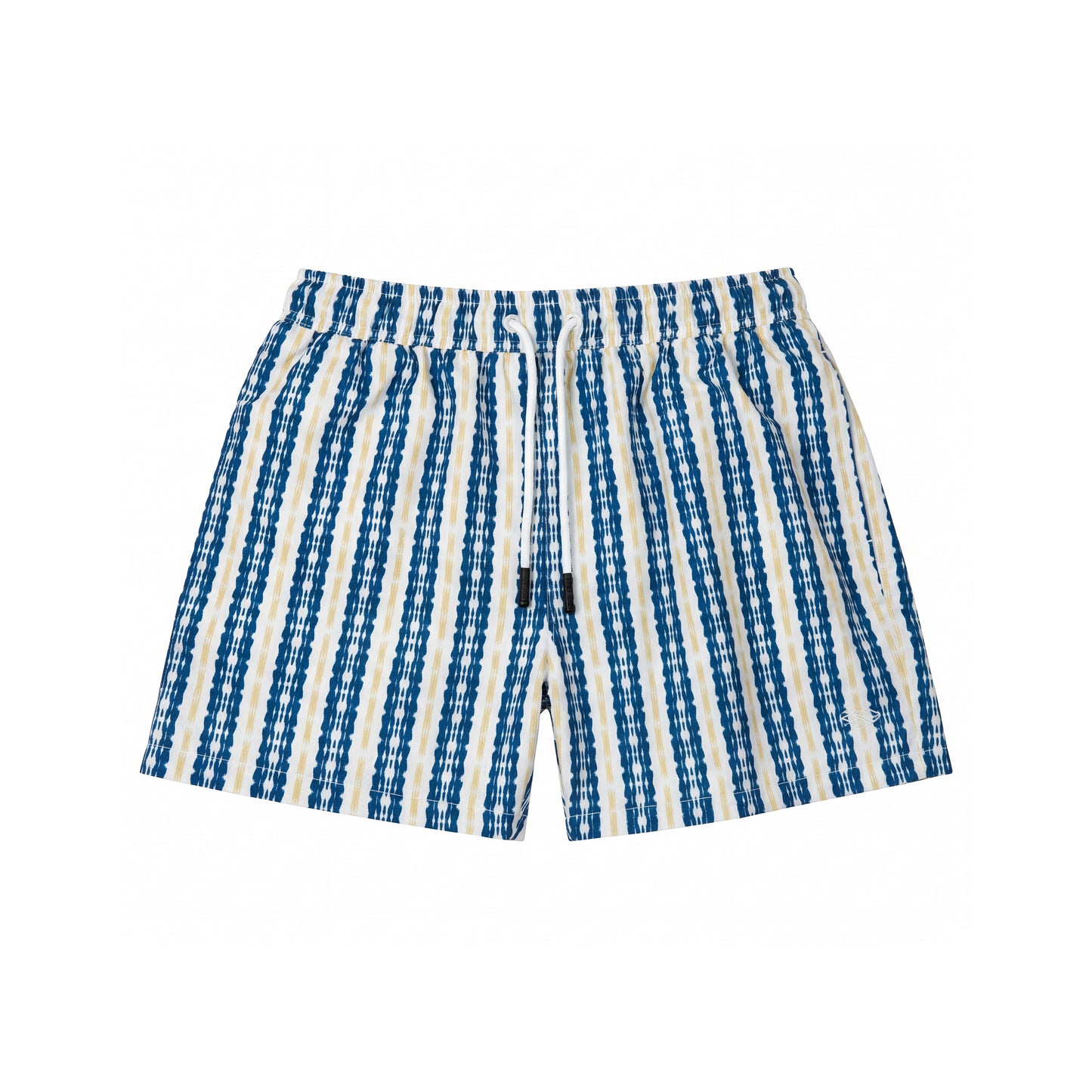 Blue and Beige Coastal Mirage swimwear