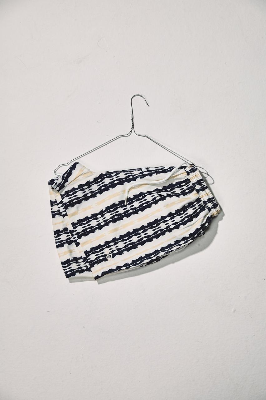 Blue and Beige Coastal Mirage swimwear